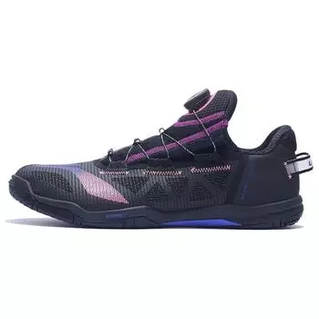 Кроссовки для настольного тенниса Li Ning с низким верхом, амортизирующие, износостойкие, унисекс, черные APPT003-4 37