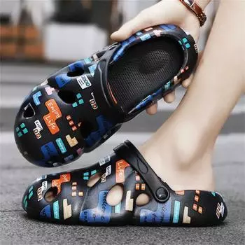 Кроссовки для пляжа и ванны, размер 45, мужские летние сандалии, обувь класса люкс, мужские тапочки, спортивная красовка, повседневная обувь 40