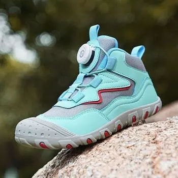 Кроссовки для походов Baotou Classmate, детские кроссовки Traceway Creek 2025, детская обувь с пряжкой-крутилкой 27 yards