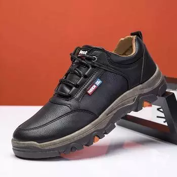 Кроссовки для походов, обувь для мужчин, дышащая, для походов на открытом воздухе, для спорта, для мужчин, для скалолазания, для ходьбы, кроссовки из искусственной кожи 39 чёрный