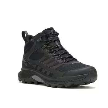 Кроссовки для походов SPEED STRIKE 2 MID WATERPROOF Водонепроницаемые ЧЕРНЫЕ см 2E [Merrell] Мужские 28.0 чёрный