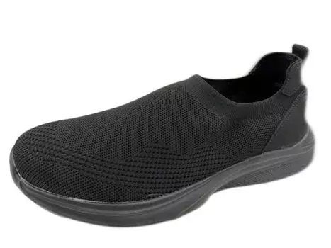 Кроссовки для походов ТУФЛИ LG008BK Водоотталкивающие Flyknit см [LOGOS Shoes] [LOGOS 27.0 Slip-on Men s 27.0 чёрный