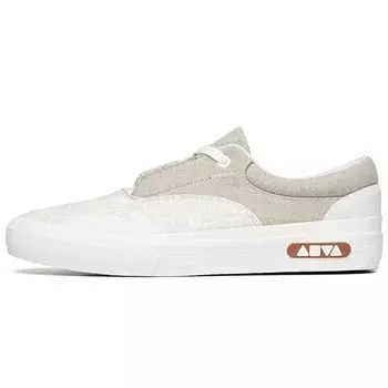 Кроссовки для скейтборда Anta All-Terrain, нескользящие, прочные, легкие, с низким верхом, женские, серые, белые 122228015-11 35.5