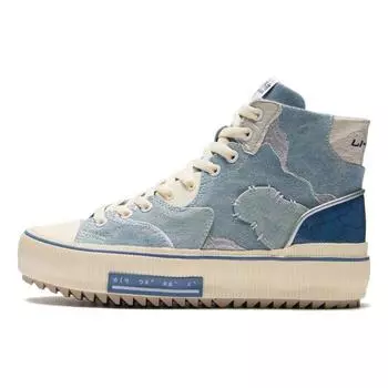 Кроссовки для скейтбординга Li Ning CF Paint High-Top, унисекс, Crown-Blue AGCS050-2 36
