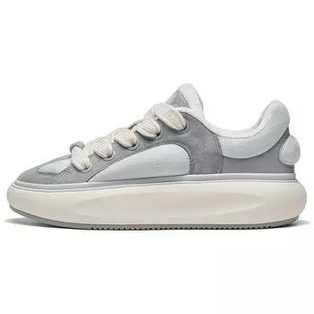 Кроссовки для скейтбординга Li Ning Cloud Travel C4D с нескользящей амортизацией и низким верхом, женские, серые, AZGT090-3 37
