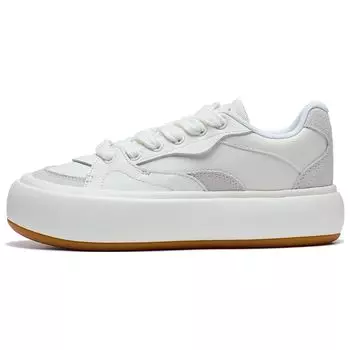 Кроссовки для скейтбординга Li Ning Puff Platform с нескользящей износостойкой подошвой, женские, цвет белый AZGT026-1 38