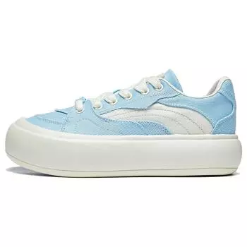 Кроссовки для скейтбординга Li Ning Puff Platform с нескользящей дышащей подошвой, женские, синие, AZGT026-6 35