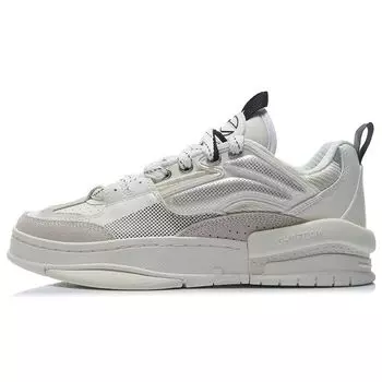 Кроссовки для скейтбординга Li Ning Wu Dao Zen из искусственной кожи и замши с низким верхом, мужские белые AGCR271-2 40