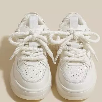 Кроссовки для сноуборда на толстой подошве с новой подошвой в стиле колледжа и шнурками из толстой пеньковой веревки. Универсальные повседневные легкие спортивные кроссовки для сноуборда. 35