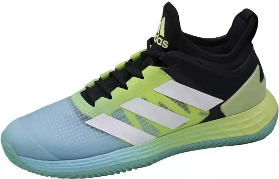 Кроссовки для тенниса Adizero Ubersonic 4 Clay Court Tennis LVJ85 22 Model Core Slime cm [Adidas] Весна/Лето Женские Черные/Обувь Белые/Пульс (GW2517)