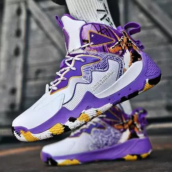 Кроссовки для тренировок, кожаная поверхность, высокие баскетбольные кроссовки для мальчиков десяти лет, осень и зима, 12 мальчиков, 6 детей среднего и старшего возраста, 8 спортивная обувь 35