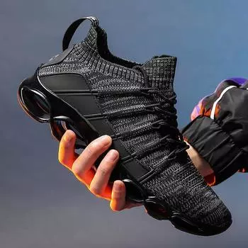 Кроссовки для улицы, Новое поступление, брендовая мужская повседневная обувь, модная летняя и осенняя дышащая мужская повседневная обувь Zapatillas для взрослых, трендовая 39 красный