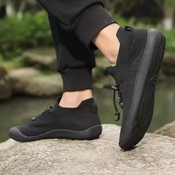 Кроссовки для взрослых босиком Cross-Trainer Wide Toe Box мужские широкие минималистичные повседневные вязаные кроссовки для ходьбы с нулевой подошвой 2024 г. Новые 36