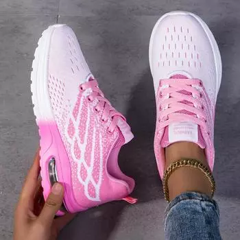 Кроссовки для женщин Ортопедические кроссовки Прогулочная обувь для женщин, Легкие повседневные теннисные кроссовки Кроссовки Air Running 36 красный