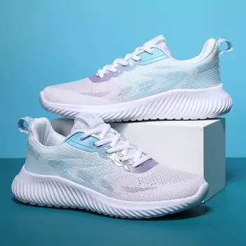 Кроссовки Flying Woven Mesh, маленькие, прозрачные, дышащие, кроссовки, высокоэластичные, износостойкие, модные, универсальные 35