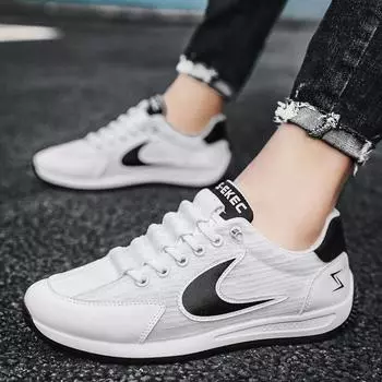 Кроссовки Forrest Gump Board Shoes, новые сетчатые, дышащие и легкие кроссовки для бега на открытом воздухе, модная тенденция для молодых студентов, спортивная и любительская обувь 39 чёрный