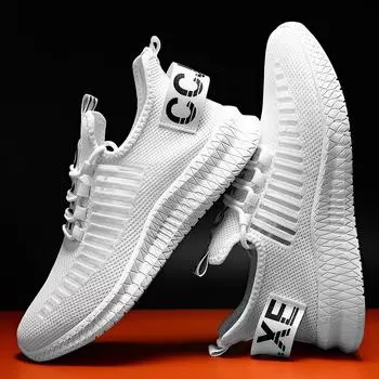 Кроссовки Four Seasons Мужская обувь Повседневная обувь Легкие летные кроссовки 39 белый