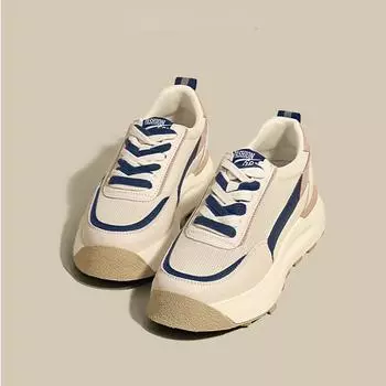 Кроссовки Gump женские Ins Tide на толстой подошве весна и осень повседневные кроссовки вафельные туфли Pops женские 35 синий