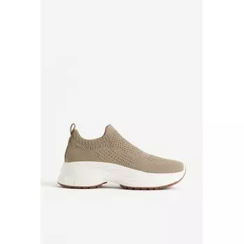 Кроссовки HM Full Passion Sock Бежевые