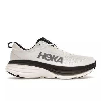 HOKA Bondi 8 белые черные мужские кроссовки 1123202-WBLC 42.5
