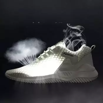 Кроссовки Hollow Mesh Surface Cold Dip Tide большого размера Eva стильные и легкие мужские туфли мужские повседневные кроссовки 37 белый