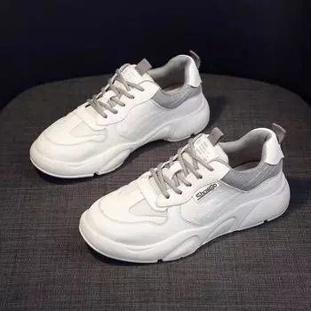 Кроссовки из искусственной кожи на плоской подошве для женщин, весенние маленькие белые туфли, женская вулканизированная обувь, летняя мода, туфли на плоской подошве из коровьей кожи 35 зелёный