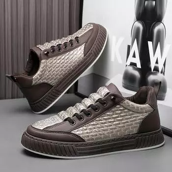 Кроссовки из вулканизированной кожи для мужчин, весна-осень, для отдыха, мужские, черные, рабочие, слипоны, кожаные, спортивные, повседневные, для ходьбы, обычные 39