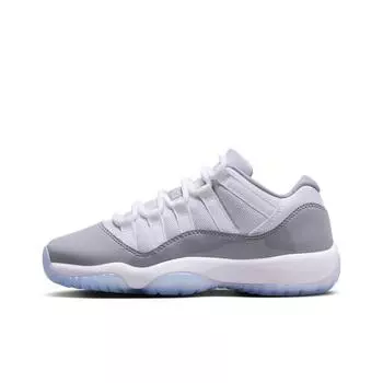кроссовки Jordan 11 Retro Low Cement Grey (GS) 528896-140