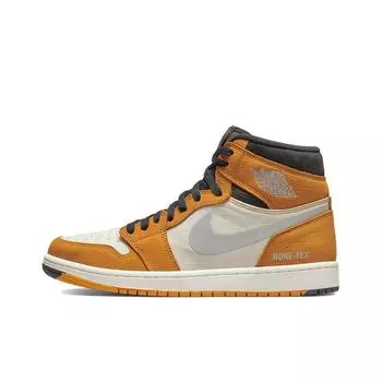 кроссовки Jordan 1 High Element Gore-Tex Light Curry Vintage basketball shoes Male DB2889-700