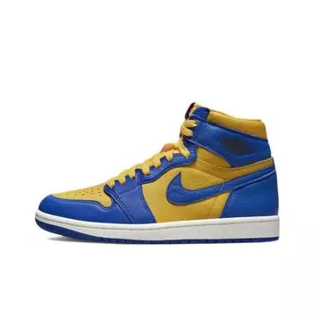 кроссовки Jordan 1 High OG Game Royal and Varsity Maize FD2596-700