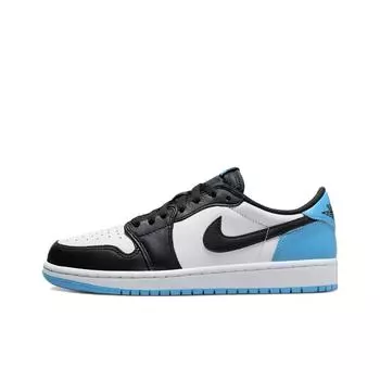 кроссовки Jordan 1 Low Black Dark Powder Blue Toe Vintage basketball shoes(Women s) CZ0775-104