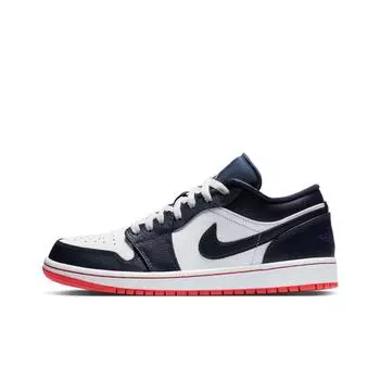 кроссовки Jordan 1 Low Obsidian Ember Glow 553558-481