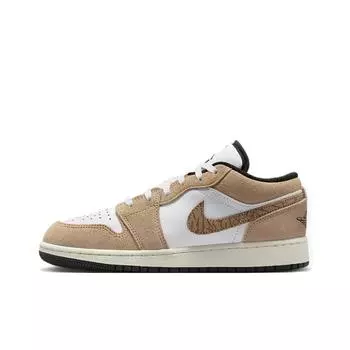 кроссовки Jordan 1 Low SE Brown Elephant (GS) DZ5368-201