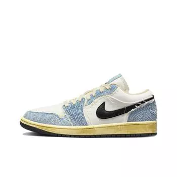 кроссовки Jordan 1 Low SE WRMK Sashiko Denim FN7670-493