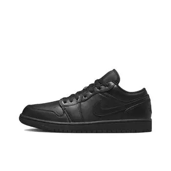 кроссовки Jordan 1 Low Triple Black (2022) basketball shoes Male 553558-093