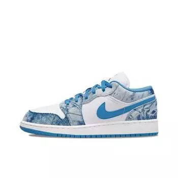 кроссовки Jordan 1 Low Washed Denim (GS) DM8947-100