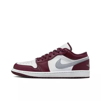 кроссовки Jordan 1 Low White Bordeaux 553558-615