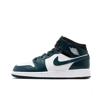 кроссовки Jordan 1 Mid Armory Navy (GS) 554725-411