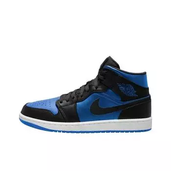 кроссовки Jordan 1 Mid Black Royal Blue DQ8426-042