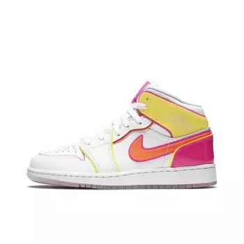 кроссовки Jordan 1 Mid Edge Glow (GS) CV4611-100