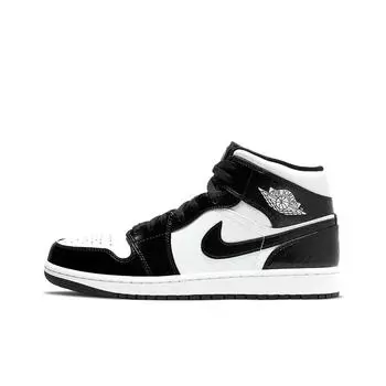 кроссовки Jordan 1 Mid SE ASW Black And White DD1649-001