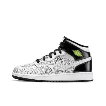 кроссовки Jordan 1 Mid SE DIY (GS) DC4099-100
