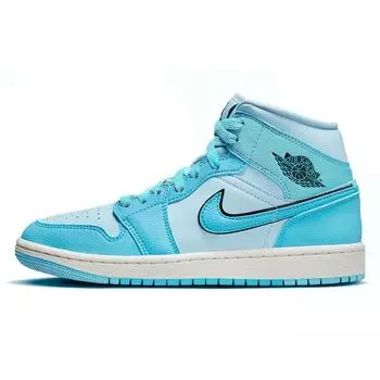Кроссовки Jordan 1 Mid SE Ice Blue (Женский)(ДВ1302-400) 38