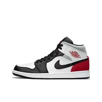 кроссовки Jordan 1 Mid SE Red Black Toe 852542-100