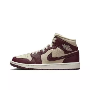 кроссовки Jordan 1 Mid SE Split Beach Cherrywood Red (Women s) DR0501-200