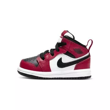 Кроссовки Jordan 1 Mid TD Chicago с черным носком 640735-069