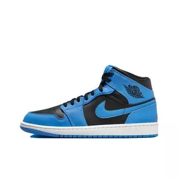 кроссовки Jordan 1 Mid University Blue DQ8426-401