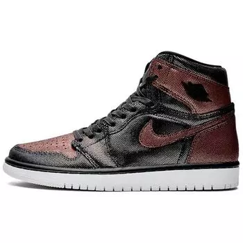 Кроссовки Jordan 1 Retro High Fearless Metallic Rose Gold (Женский)(CU6690-006) 37.5