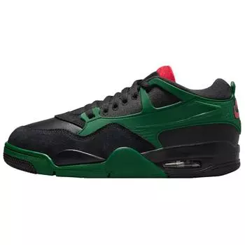 Кроссовки Jordan 4 RM Черный Темно-зеленый Университетский красный(FQ7939-003) 44