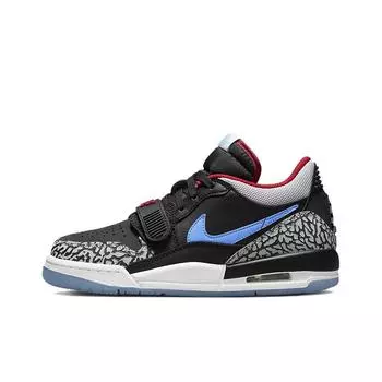 кроссовки Jordan Legacy 312 Low Black Valor Blue (GS) CD9054-004